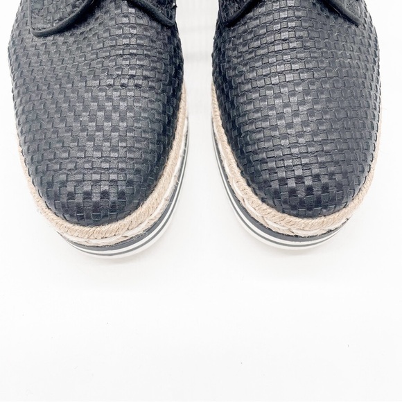 Pons Quintana Black Leather Lace Up Espadrilles, Sz EU 36 - Picture 5 of 15